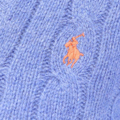 (W) Polo Ralph Lauren 女款藍色羊絨V領麻花針織毛衣 211910422-020 Sizing (W) Polo Ralph Lauren 女款藍色羊絨V領麻花針織毛衣 211910422-020