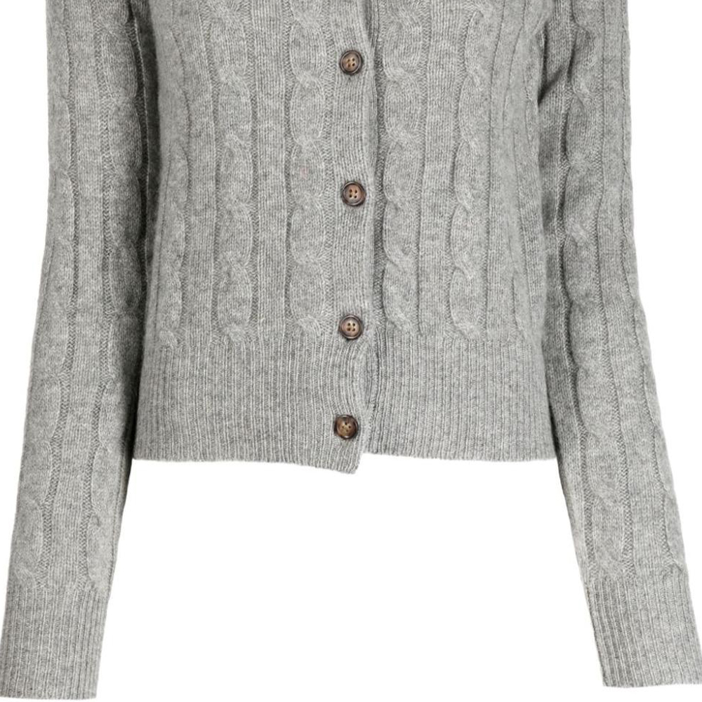 (Women) Polo Ralph Lauren Women’s Grey Solid Single-Breasted Knit Sweater. 211891617-003 圖 7