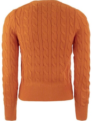 (W) Polo Ralph Lauren 女款橙色針織開襟衫附刺繡標誌. 211891643-008 Lookbook (W) Polo Ralph Lauren 女款橙色針織開襟衫附刺繡標誌. 211891643-008