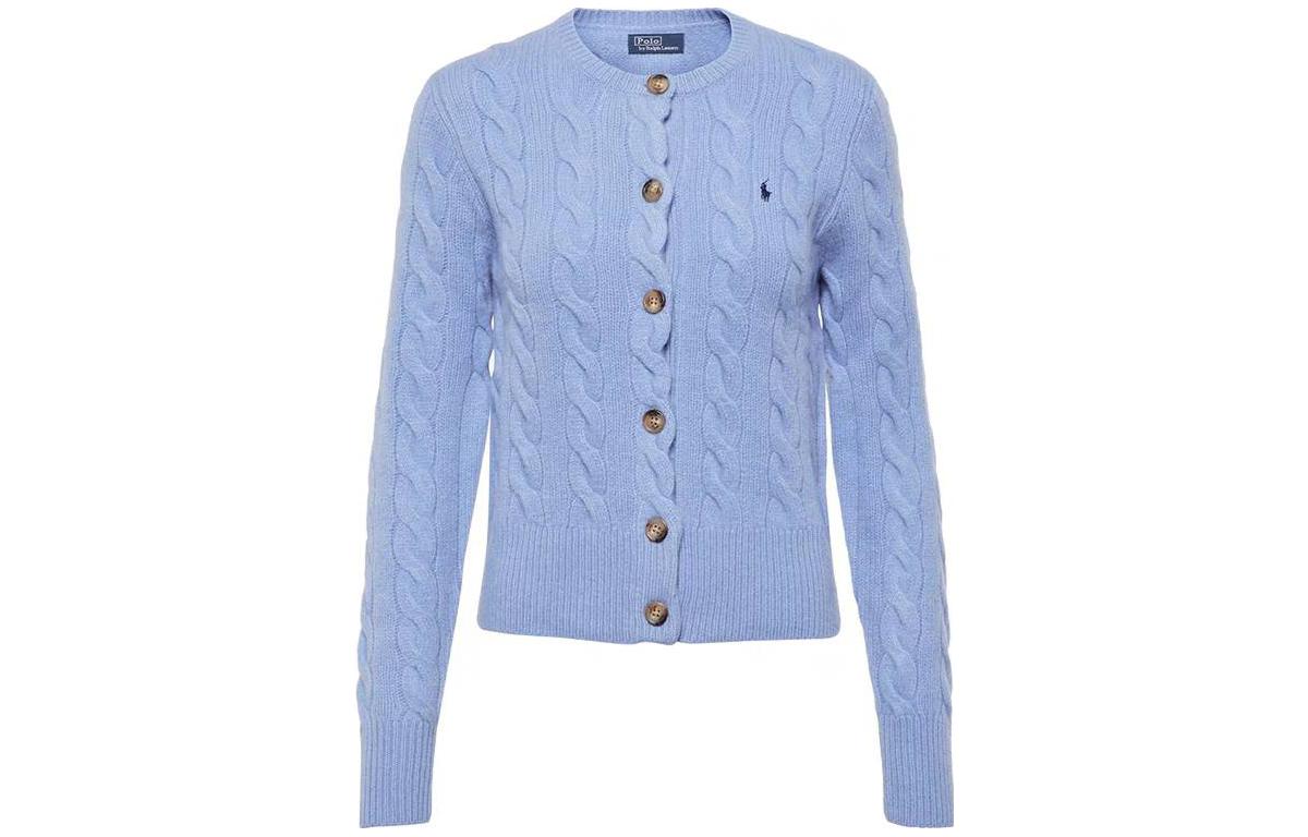 (Women) Polo Ralph Lauren Women’s Solid Logo Embroidered Long Sleeve Knit Cardigan. 211910443-010 圖 2