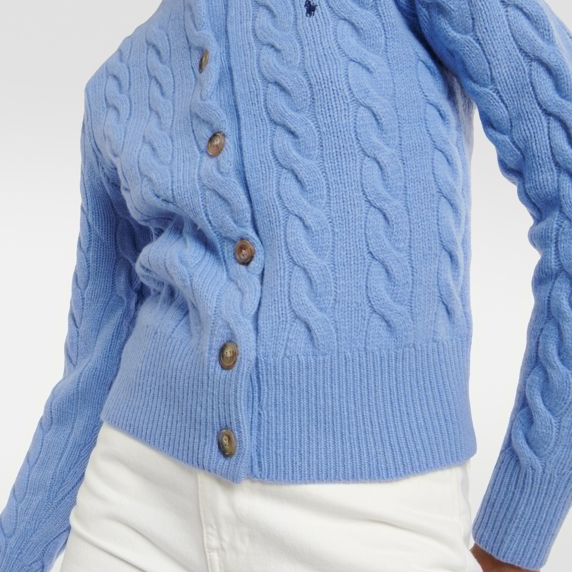 (Women) Polo Ralph Lauren Women’s Solid Logo Embroidered Long Sleeve Knit Cardigan. 211910443-010 圖 9