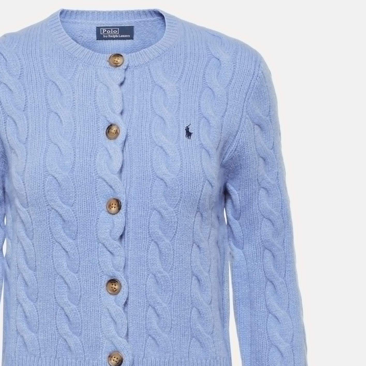 (Women) Polo Ralph Lauren Women’s Solid Logo Embroidered Long Sleeve Knit Cardigan. 211910443-010 圖 10