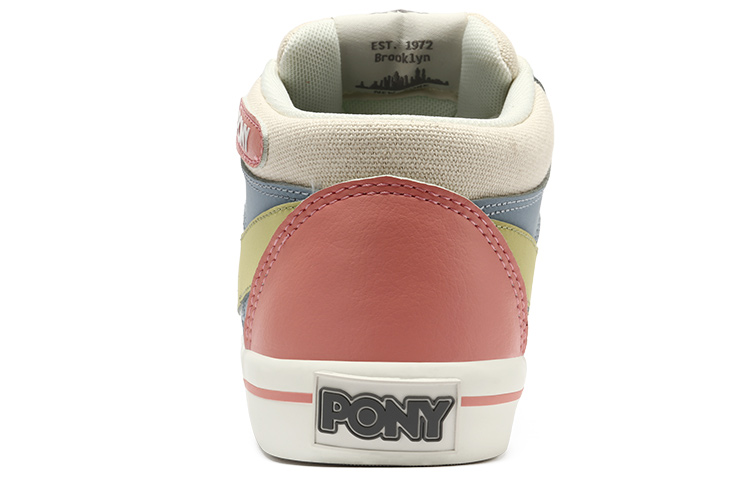 Shop Pony Atop 拼接休閒滑板鞋 女款 米色