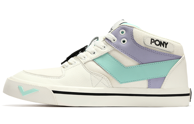 (W) PONY Atop Low 'White Blue Purple'