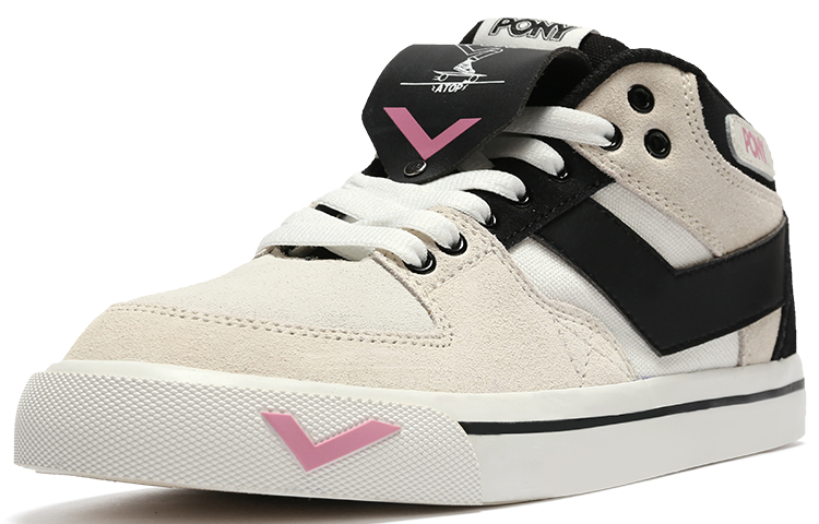 Order (W) PONY Atop Mid-Top 'Beige Hitam' 21W1AT09BK