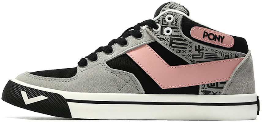 (W) PONY Atop Mid ''Zwart Grijs Roze'' 12W1AT12BK Buy (W) PONY Atop Mid ''Zwart Grijs Roze'' 12W1AT12BK