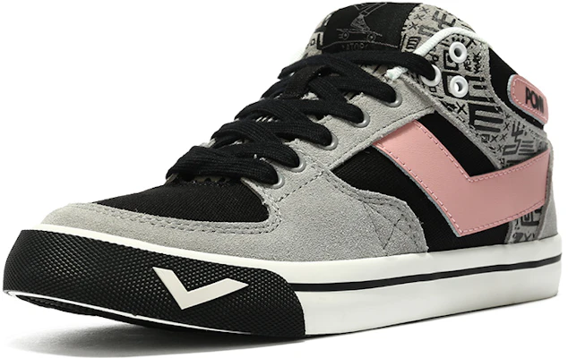 (W) PONY Atop Mid ''Zwart Grijs Roze'' 12W1AT12BK Order (W) PONY Atop Mid ''Zwart Grijs Roze'' 12W1AT12BK