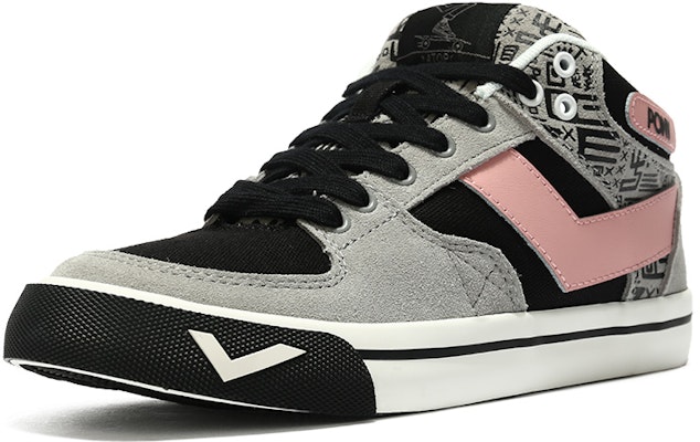 (Women) PONY Atop Mid 'Black Grey Pink' 12W1AT12BK Order (Women) PONY Atop Mid 'Black Grey Pink' 12W1AT12BK