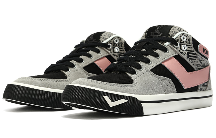 Lookbook (W) PONY Atop Mid ''Zwart Grijs Roze'' 12W1AT12BK