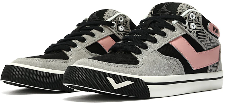 (W) PONY Atop Mid ''Zwart Grijs Roze'' 12W1AT12BK Lookbook (W) PONY Atop Mid ''Zwart Grijs Roze'' 12W1AT12BK