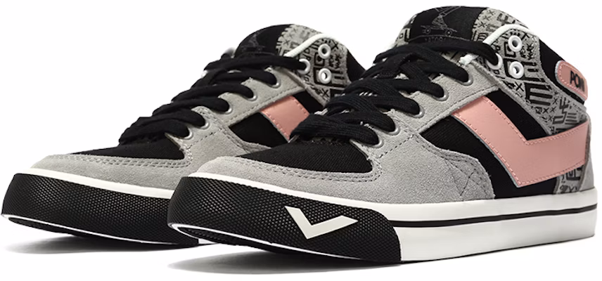 (W) ポニー アトップ ミッド 黒灰ピンク 12W1AT12BK Lookbook (W) ポニー アトップ ミッド 黒灰ピンク 12W1AT12BK