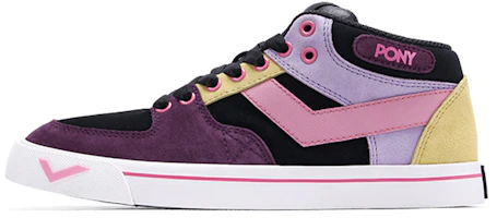 (Women) PONY Atop Mid Skateboard 'Black Purple' 03W1AT10PP (Women) PONY Atop Mid Skateboard 'Black Purple' 03W1AT10PP