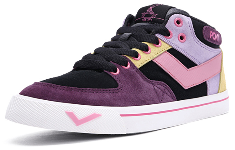 Order (W) PONY Atop Mid Skateboard ''Zwart Paars'' 03W1AT10PP