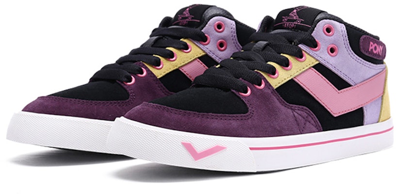 (W) PONY Atop Mid Skateboard 'Hitam Ungu' 03W1AT10PP Lookbook (W) PONY Atop Mid Skateboard 'Hitam Ungu' 03W1AT10PP