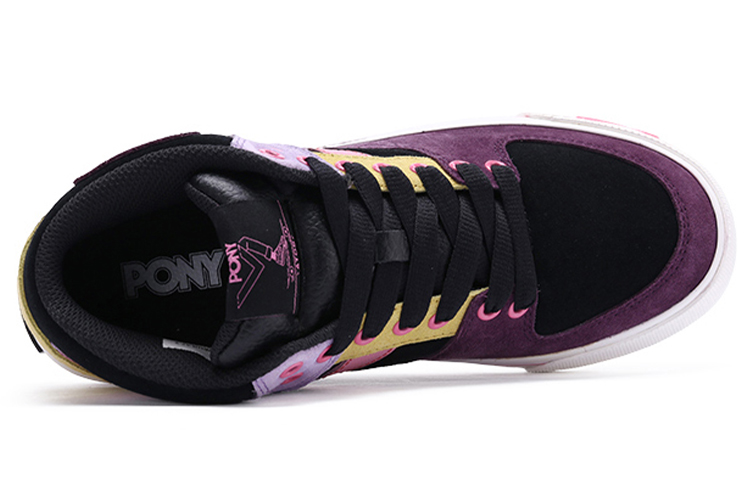 Shop (W) PONY Atop Mid Skateboard ''Zwart Paars'' 03W1AT10PP