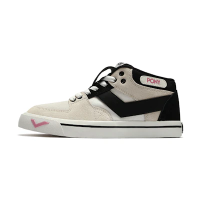 (W) PONY Atop Mid-Top 'Beige Black'