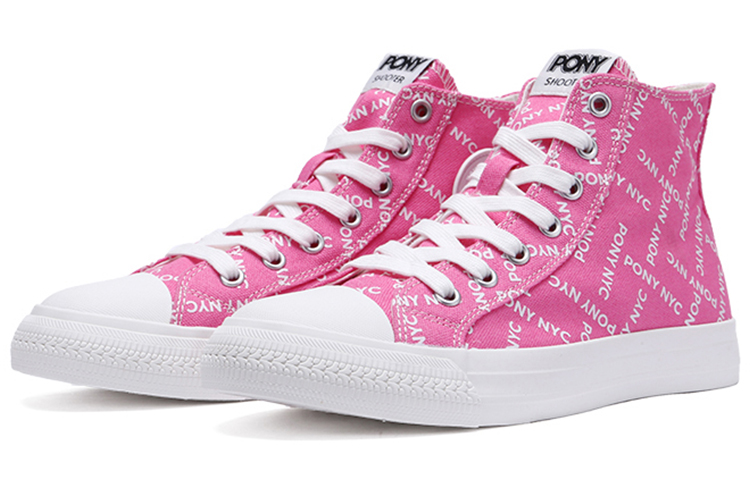 Lookbook (W) PONY Kanvas High-Top 'Pink' 03W1SH02PK