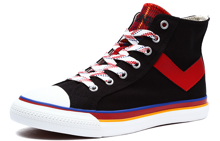 (W) PONY Canvas High-Top 'Black Red' 圖 2