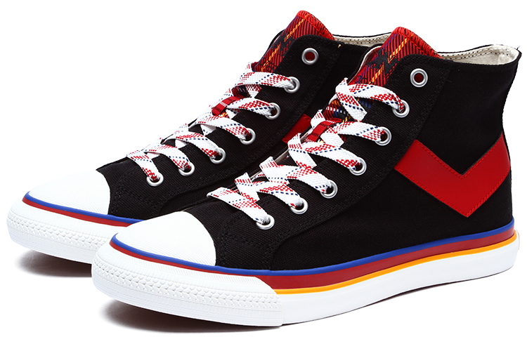 (W) PONY Canvas High-Top 'Black Red' 圖 3