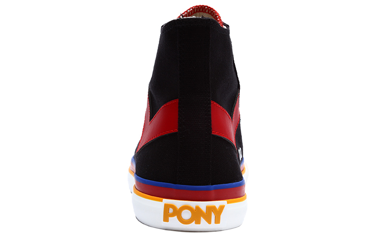 (W) PONY Canvas High-Top 'Black Red' 圖 5
