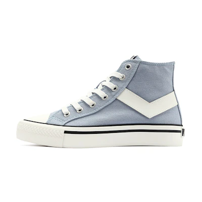 (W) PONY Canvas High-Top 'Grey Blue'