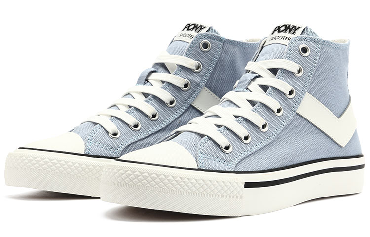 (W) PONY Canvas High-Top 'Grey Blue' 圖 3