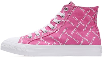 (Women) PONY Canvas High-Top 'Pink' 03W1SH02PK (Women) PONY Canvas High-Top 'Pink' 03W1SH02PK