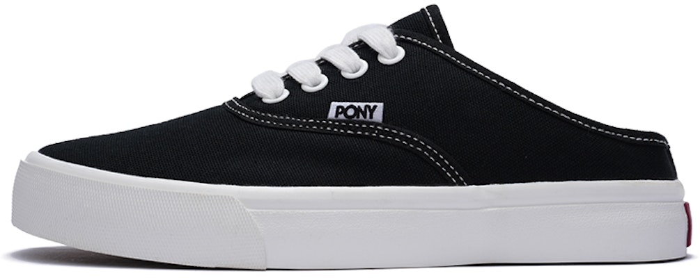 (Women) PONY Canvas Slip-On 'Black' 242W1SS01BK Buy (Women) PONY Canvas Slip-On 'Black' 242W1SS01BK