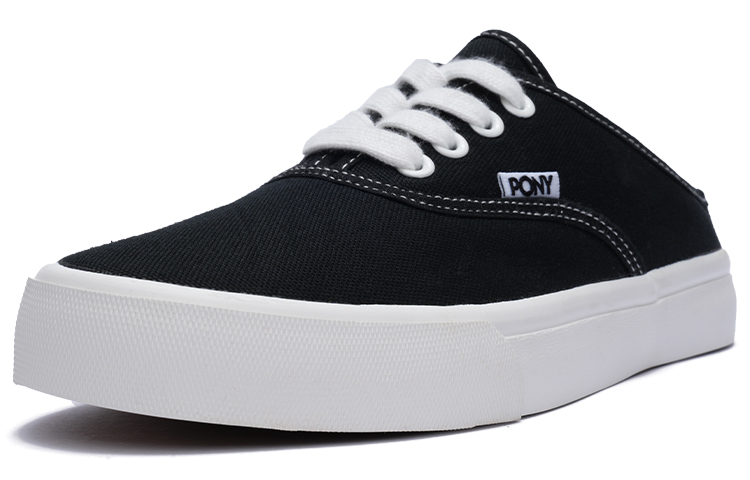 Order (W) ポニー キャンバス スリッポン (黒) 242W1SS01BK