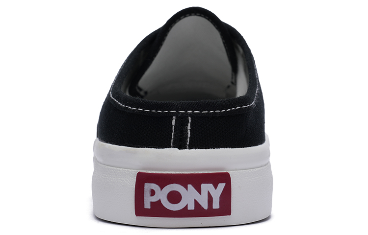 Shop (W) ポニー キャンバス スリッポン (黒) 242W1SS01BK