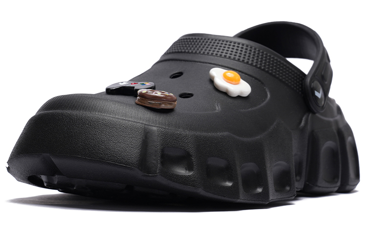 (W) PONY Casual Breathable Clogs 'Black' 圖 2