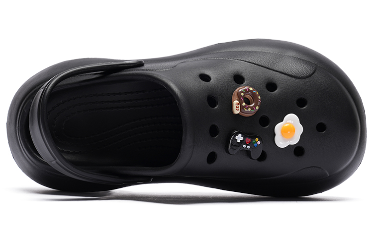 (W) PONY Casual Breathable Clogs 'Black' 圖 3