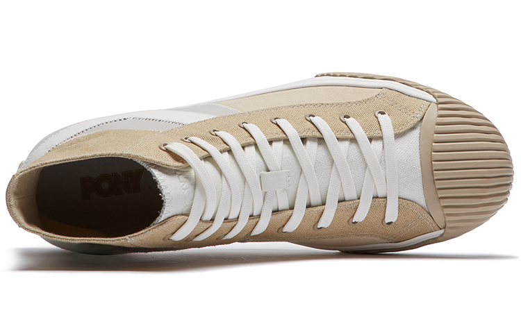 (W) PONY Casual Canvas Shoes Beige/Grey 圖 4