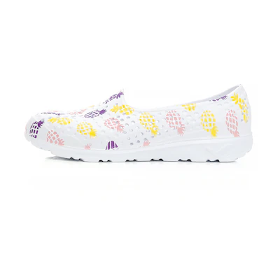 (W) PONY Casual Sports Clog 'Pineapple Pattern - White Yellow Pink'