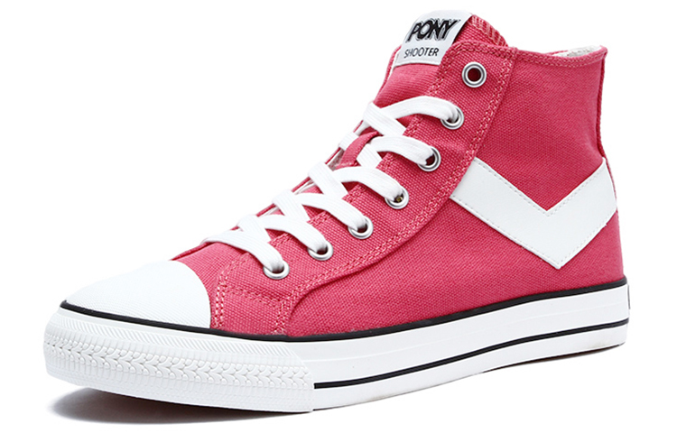 Order (W) PONY Hoge Canvas Sneakers ''Koraalrood'' 93W1SH10CR