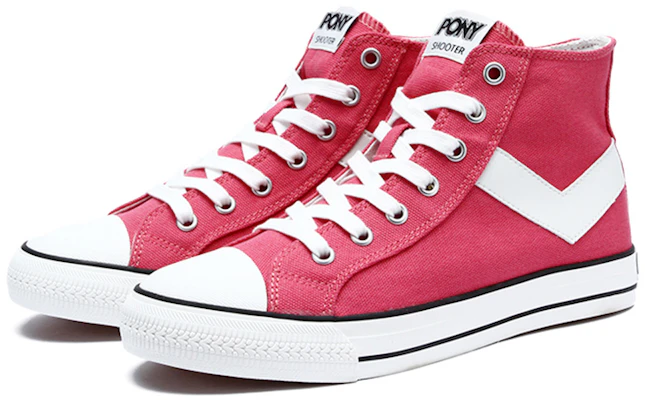 (W) PONY Hoge Canvas Sneakers ''Koraalrood'' 93W1SH10CR Lookbook (W) PONY Hoge Canvas Sneakers ''Koraalrood'' 93W1SH10CR