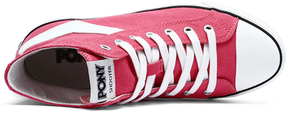 (W) PONY Hoge Canvas Sneakers ''Koraalrood'' 93W1SH10CR Shop (W) PONY Hoge Canvas Sneakers ''Koraalrood'' 93W1SH10CR