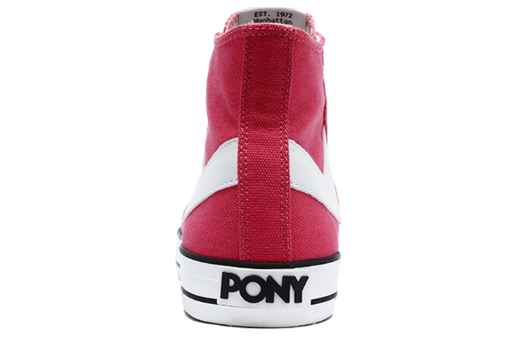 Purchase (W) PONY Hoge Canvas Sneakers ''Koraalrood'' 93W1SH10CR