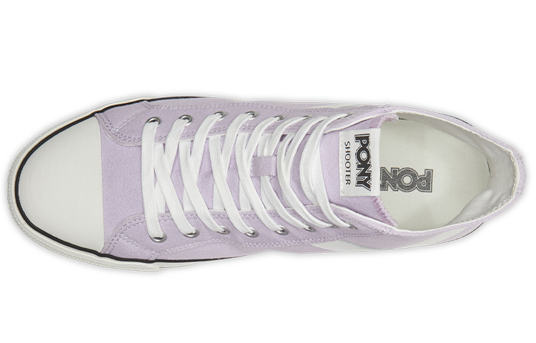 Lookbook (W) PONY Kasut Tinggi Retro Kanvas 'Merah Jambu Ungu' 02W1SH02PP