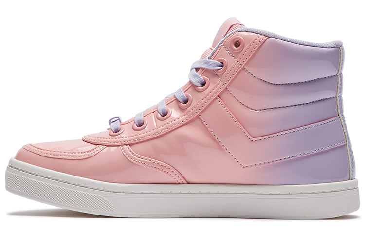 (W) PONY High Skateboard Shoes Pink/Red