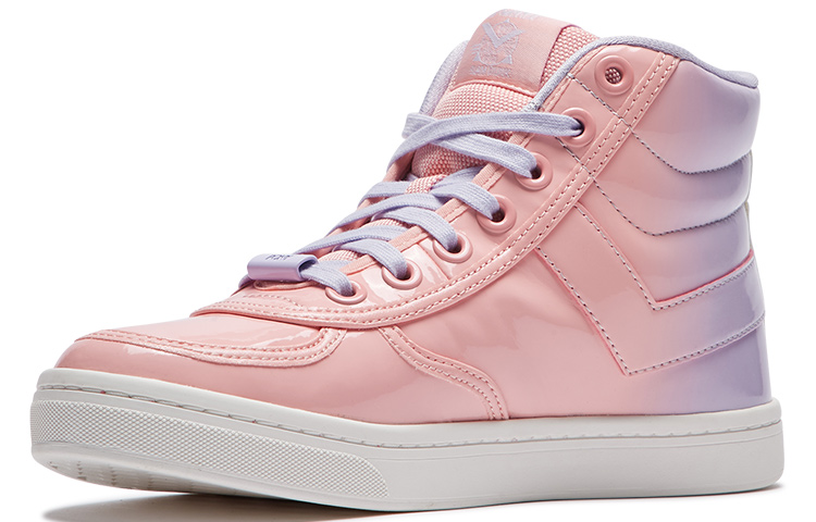 (W) PONY High Skateboard Shoes Pink/Red 圖 2