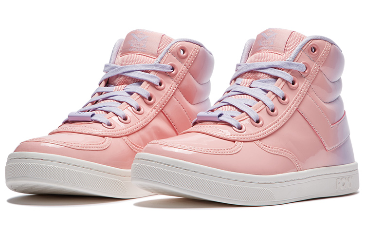(W) PONY High Skateboard Shoes Pink/Red 圖 3