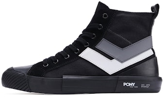 (Women) PONY High-Top Canvas 'Deconstructed Black Grey' 03W1SH12BK (Women) PONY High-Top Canvas 'Deconstructed Black Grey' 03W1SH12BK