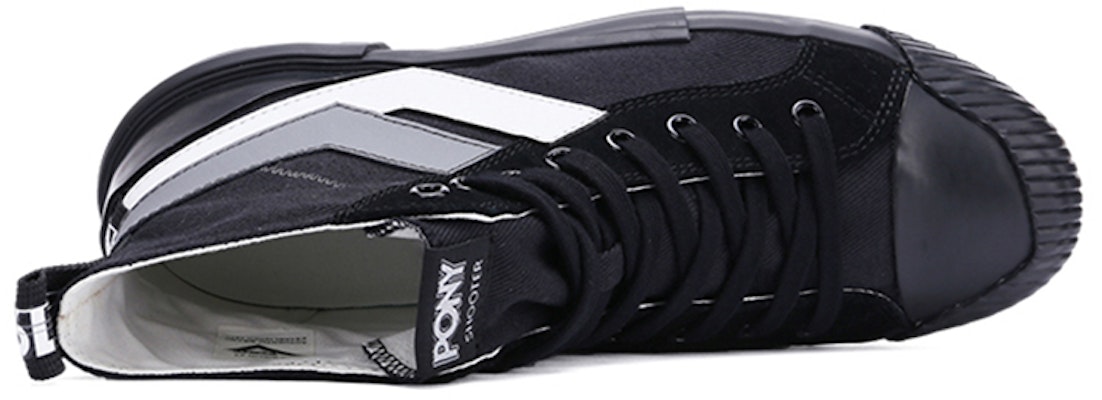 (W) PONY High-Top Canvas 'Deconstructed Hitam Kelabu' 03W1SH12BK Shop (W) PONY High-Top Canvas 'Deconstructed Hitam Kelabu' 03W1SH12BK