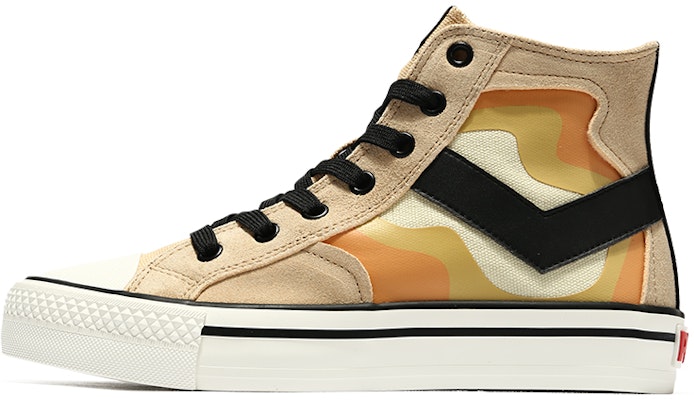 (Women) PONY High-Top Canvas 'Patchwork Tea Brown' 13W1SH10UB Buy (Women) PONY High-Top Canvas 'Patchwork Tea Brown' 13W1SH10UB