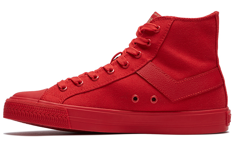 (Women) PONY Leisure Comfortable Canvas Shoes Red 01W1SH16RD