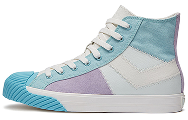 (W) PONY Leisure High-Top Board Shoes Blue