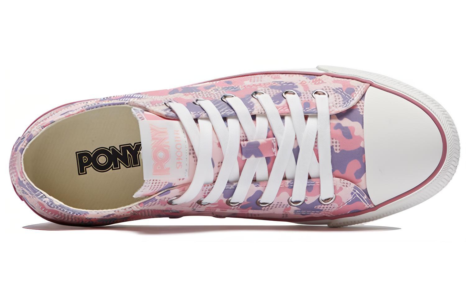 (W) PONY Low Leisure Canvas Shoes Pink 圖 3