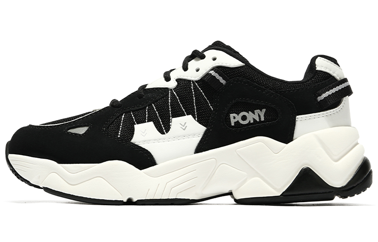 Buy Pony 耐磨防滑 低幫休閒運動老爹鞋 女款 黑白
