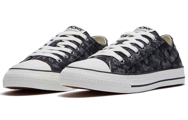 (W) PONY Low-Top Canvas Shoes Black 圖 3